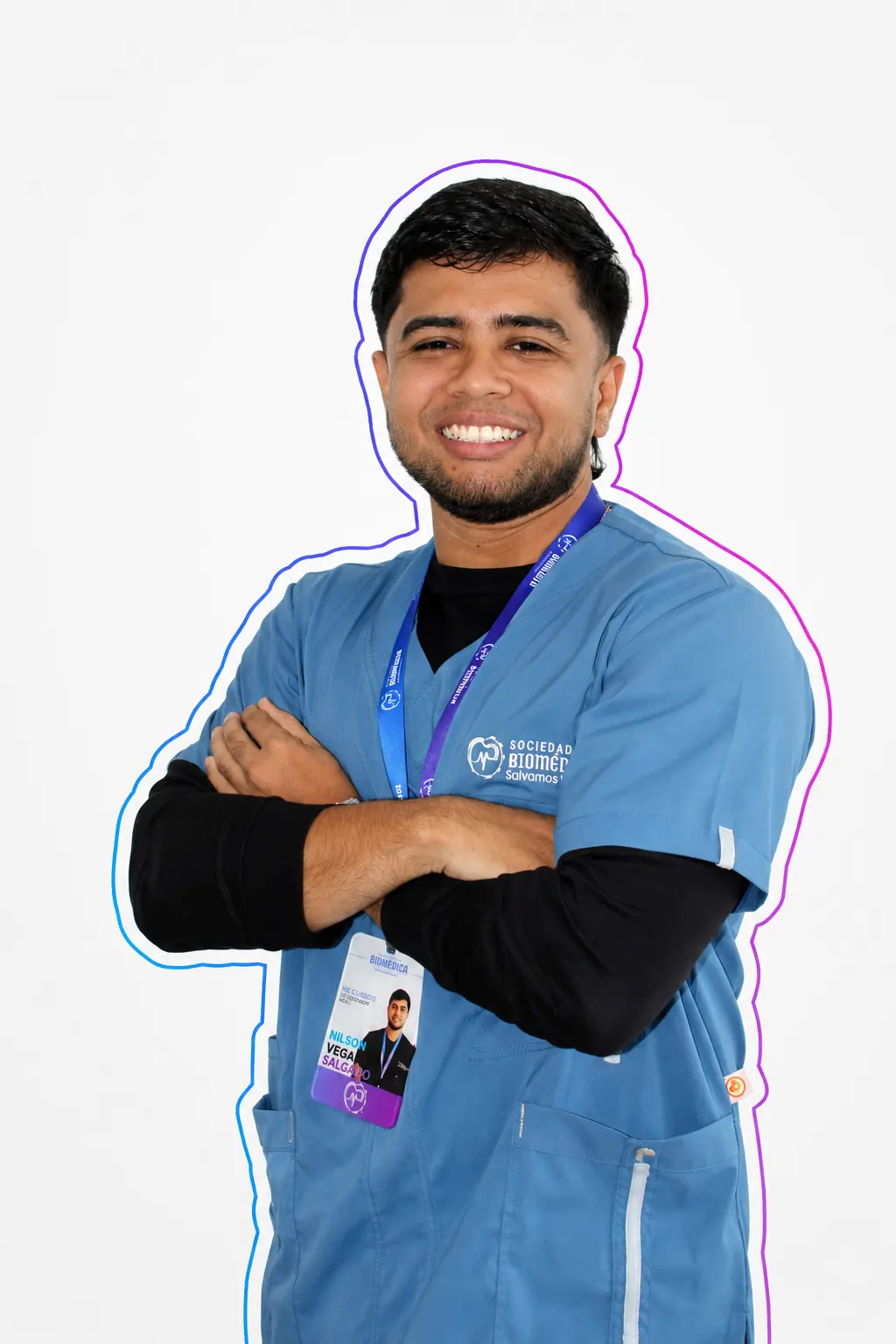 Retrato corporativo de Nilson Vega, Ingeniero Clínico en Sociedad Biomédica